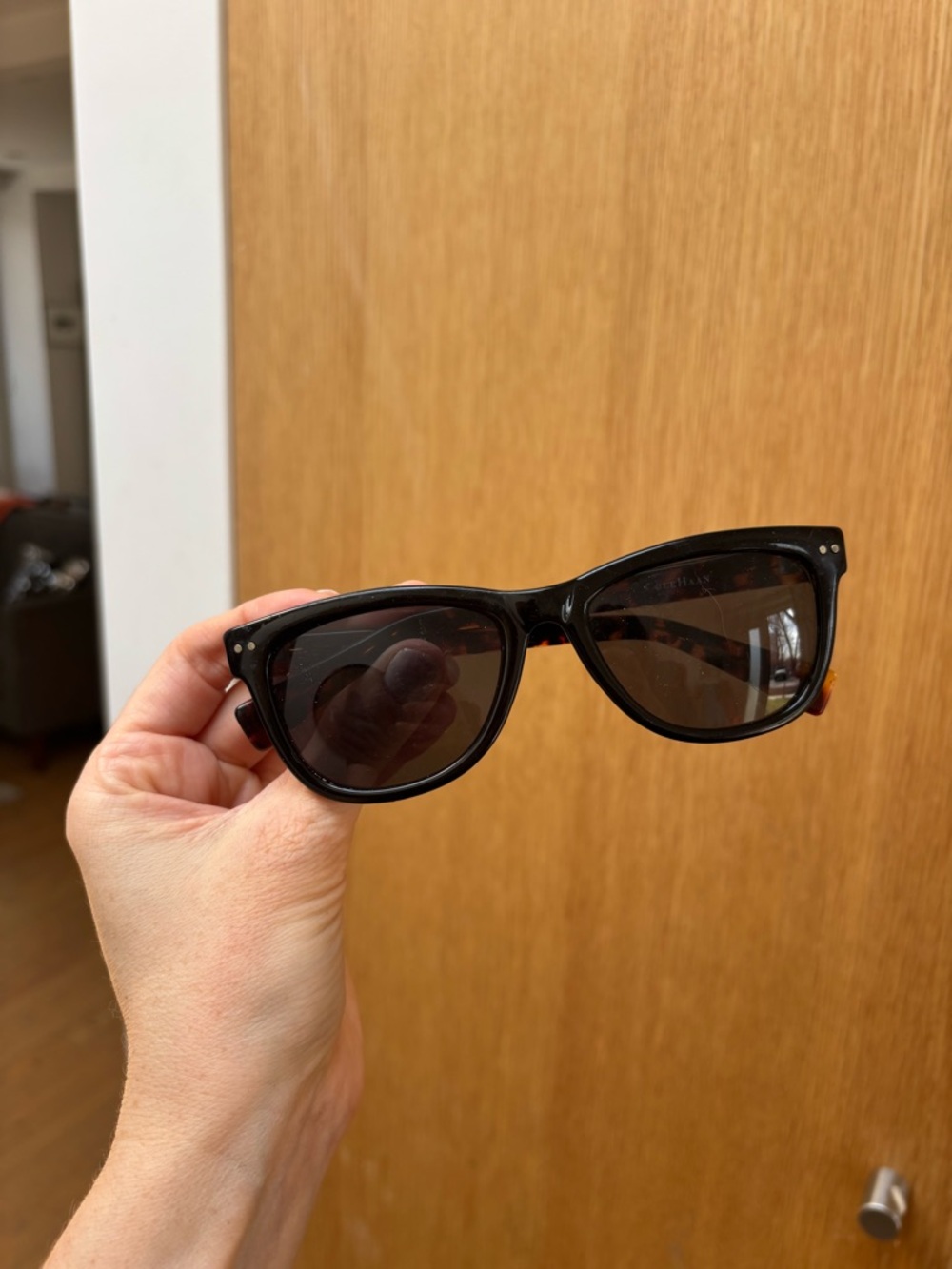 Cole Haan Black Tortoiseshell Wayfarer women’s Sunglasses